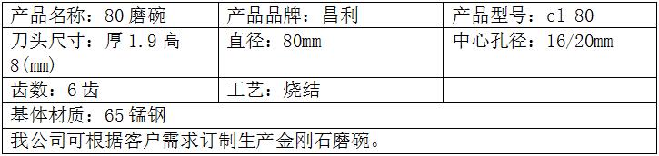 80金刚石磨碗